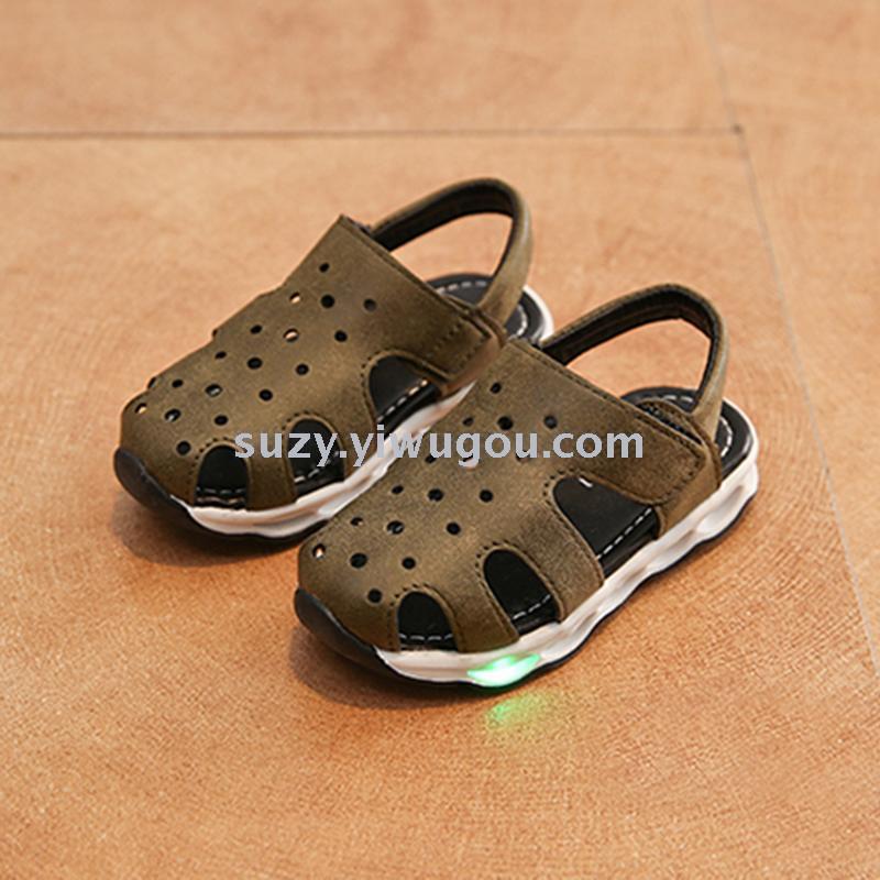 Boys and Girls Baby Shoes Summer New Sandals Light Anti-Kick Baotou Soft Bottom Sandals
