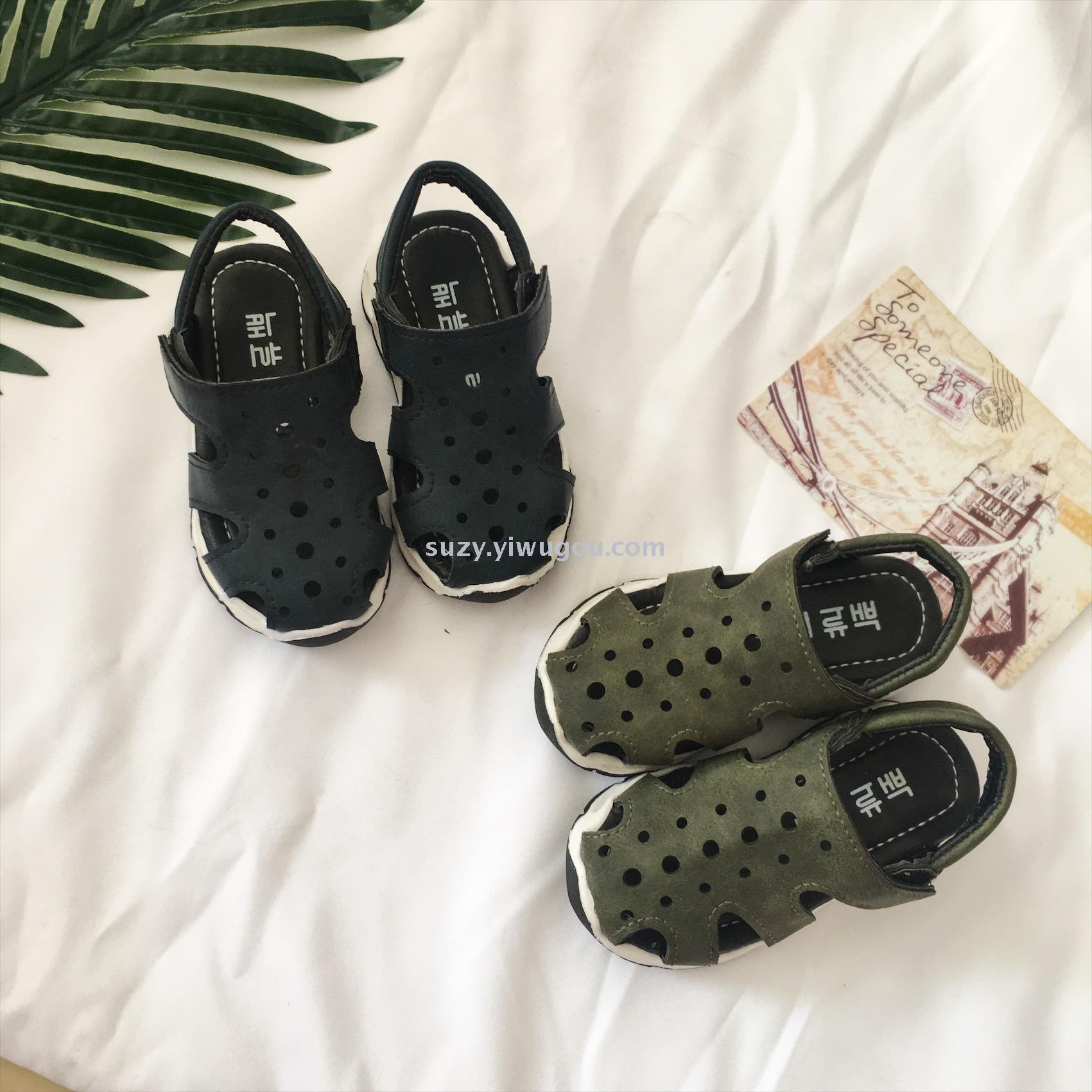 Boys and Girls Baby Shoes Summer New Sandals Light Anti-Kick Baotou Soft Bottom Sandals