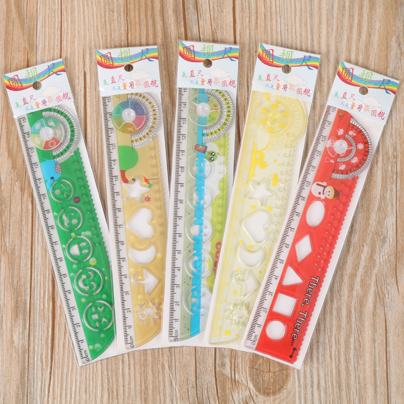 Ruler compasses draw a circle template ruler protractor compasses