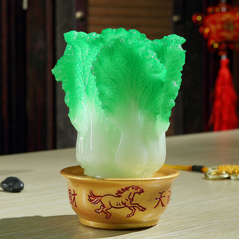 Lucky Cabbage Desk Pencil Vase Decoration Chinese Style Home Creative Retro Ornament Gift Teacher&#039;s Day Gift