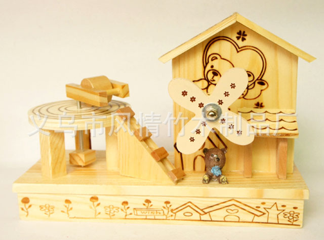 Windmill w22-D windmill series music music box music pencil vase home decor ornament gifts Windmill w22-D windmill series music music box music pencil vase home decor ornament gifts
