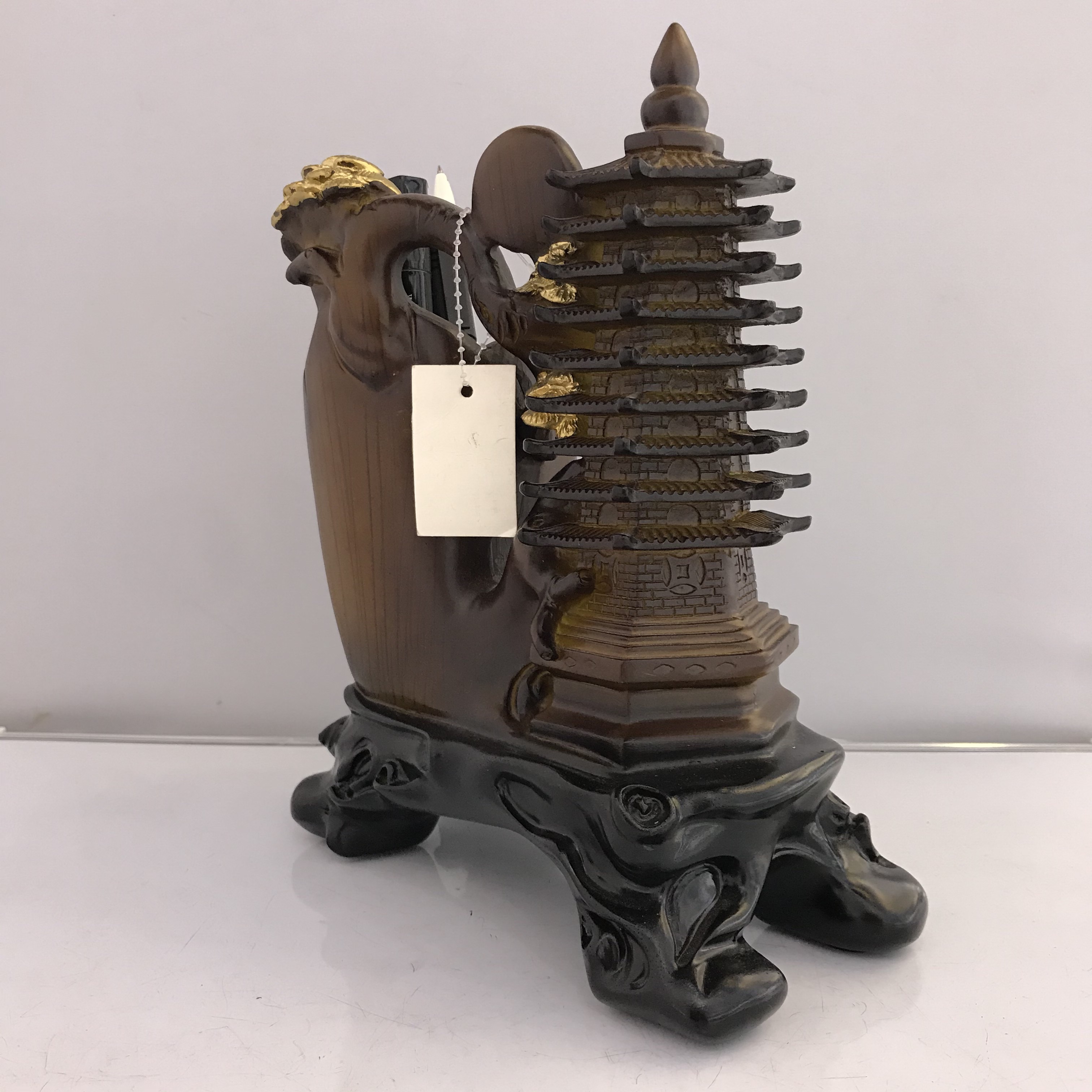 Resin Crafts Wenchang Tower Pencil Vase Decoration Office Study Table Decoration Decoration Teacher's Day Gift Resin Crafts Wenchang Tower Pencil Vase Decoration Office Study Table Decoration Decoration Teacher's Day Gift