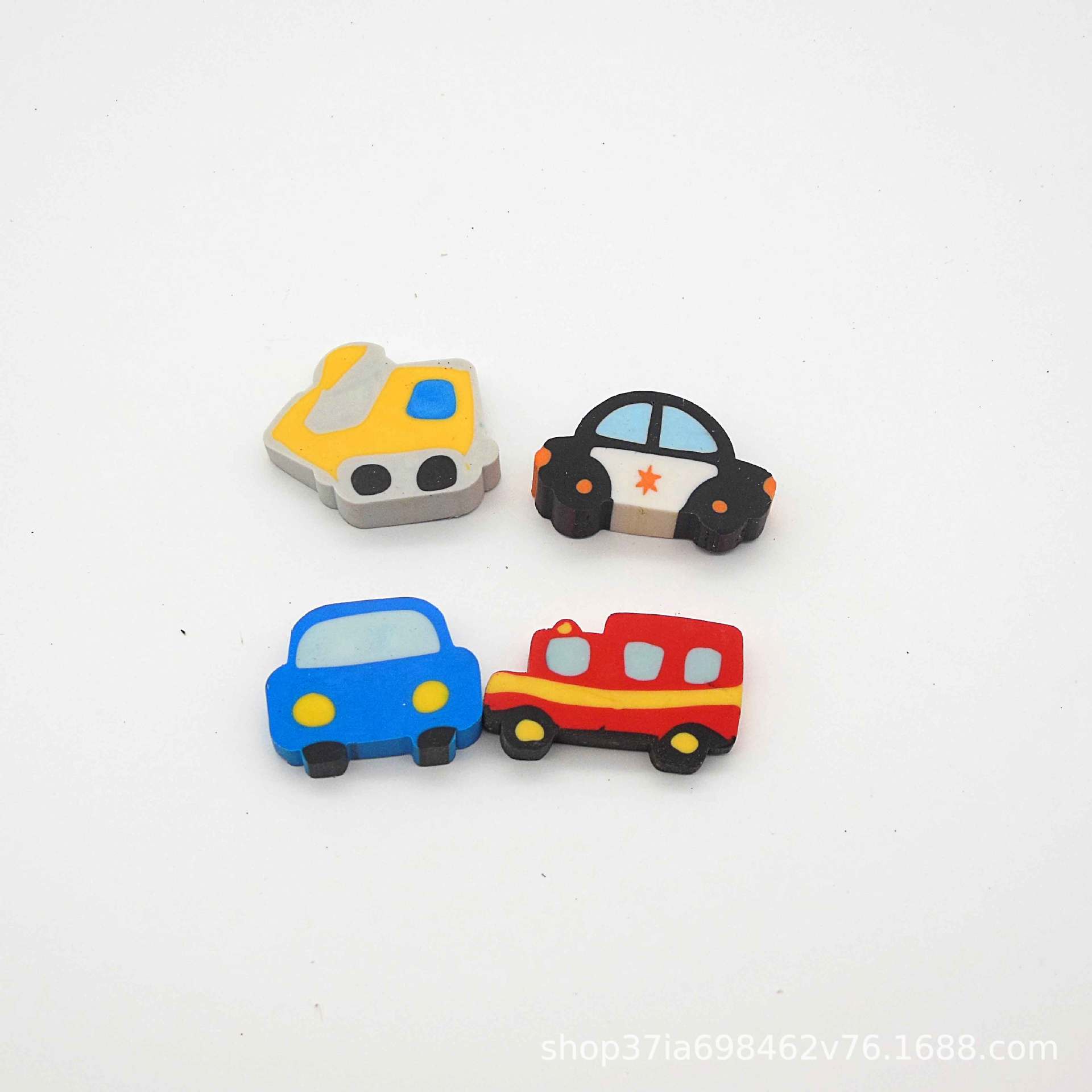 4 cute car rubber sets suction Kakapo holiday style eraser 4 cute car rubber sets suction Kakapo holiday style eraser
