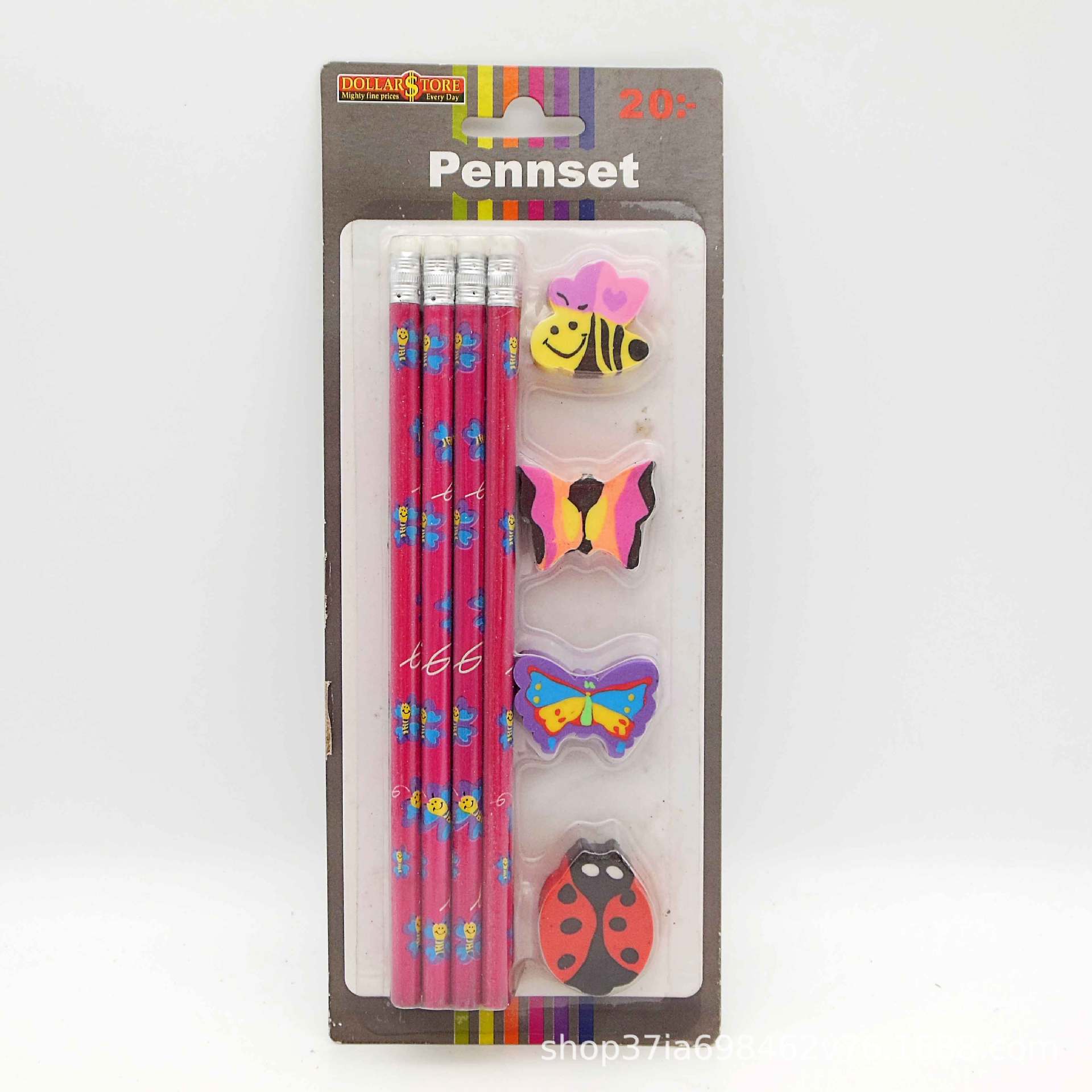 Two fruit pencil eraser Stationery Set School Supplies Children's stationery Two fruit pencil eraser Stationery Set School Supplies Children's stationery