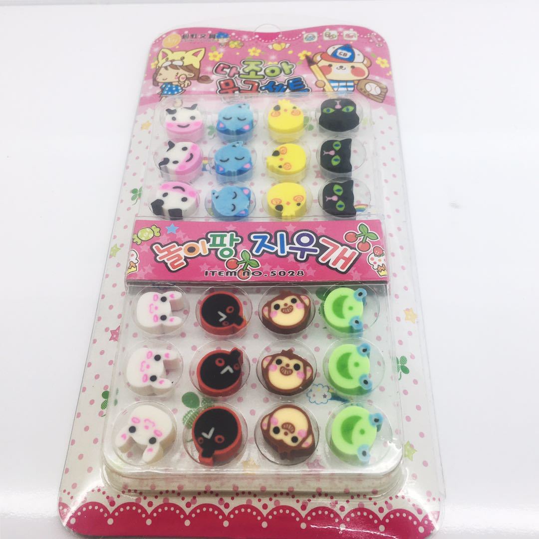 Cartoon cute creative animal eraser student game prize xinhong stationery factory direct sales Cartoon cute creative animal eraser student game prize xinhong stationery factory direct sales