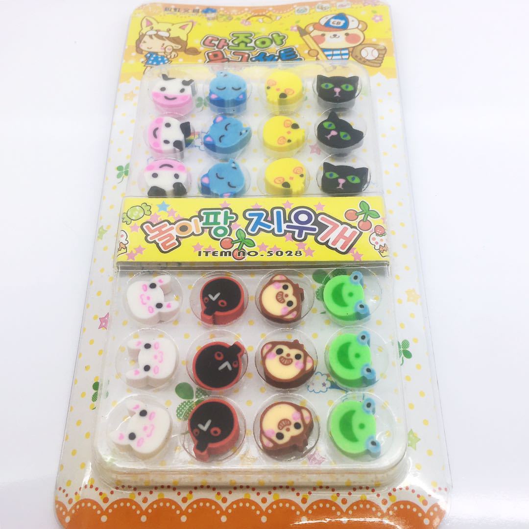 Cartoon cute creative animal eraser student game prize xinhong stationery factory direct sales Cartoon cute creative animal eraser student game prize xinhong stationery factory direct sales