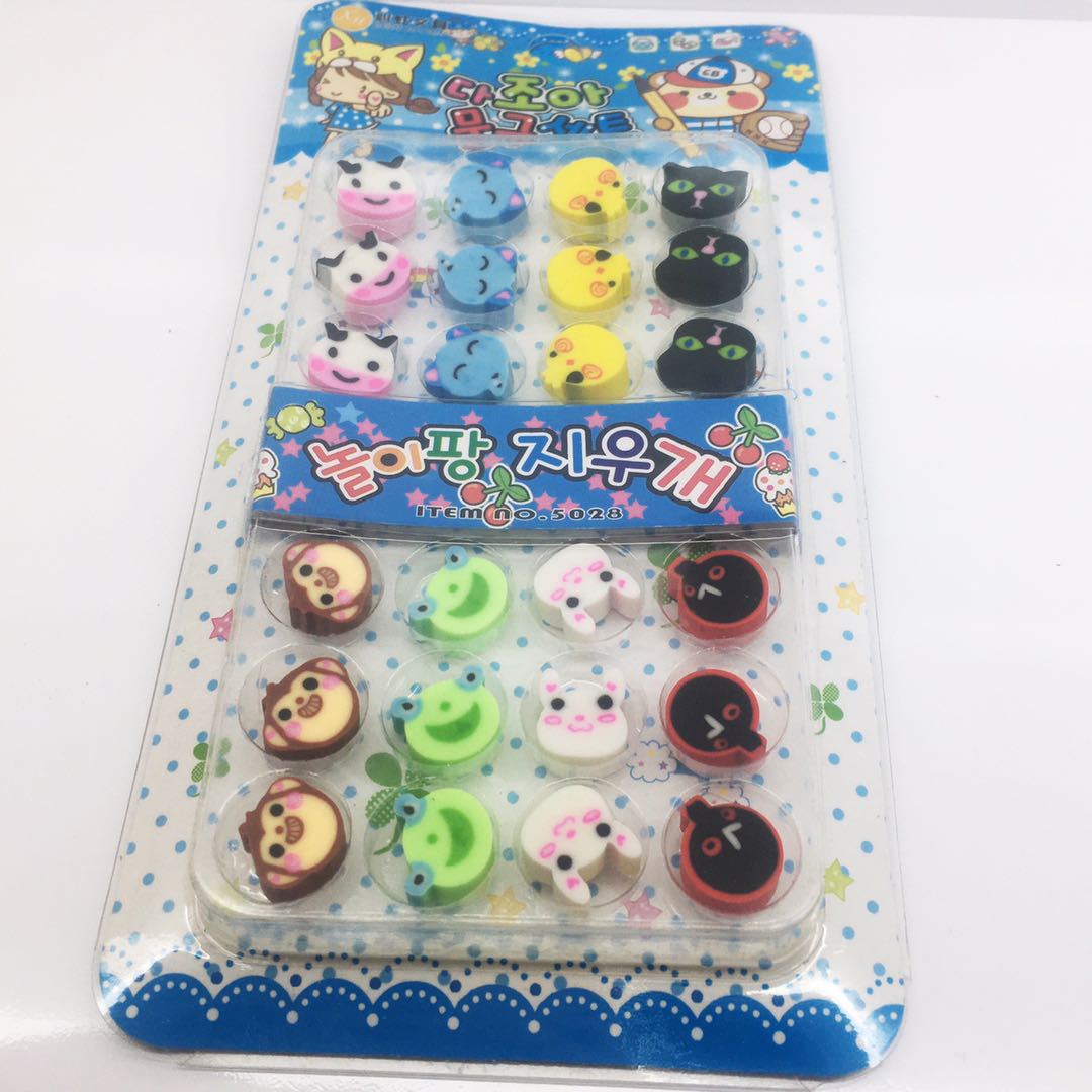Cartoon cute creative animal eraser student game prize xinhong stationery factory direct sales Cartoon cute creative animal eraser student game prize xinhong stationery factory direct sales