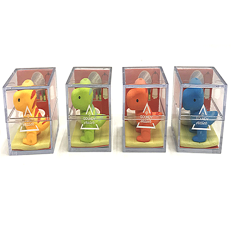 YIWU FABER BAODI Cute Pet Boxed Fun Dinosaur Eraser