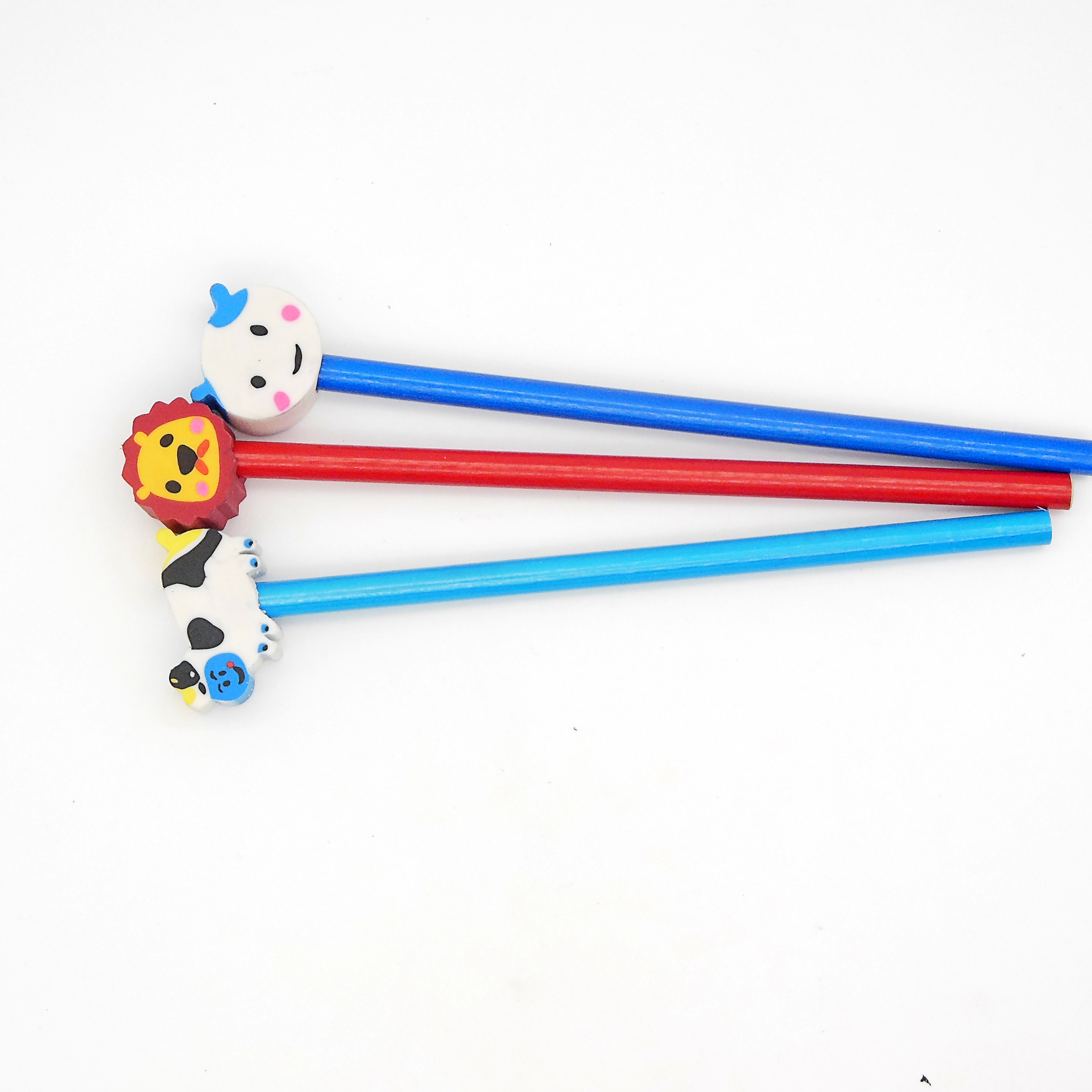 Twenty cartoon eraser with pencil set for kids Twenty cartoon eraser with pencil set for kids