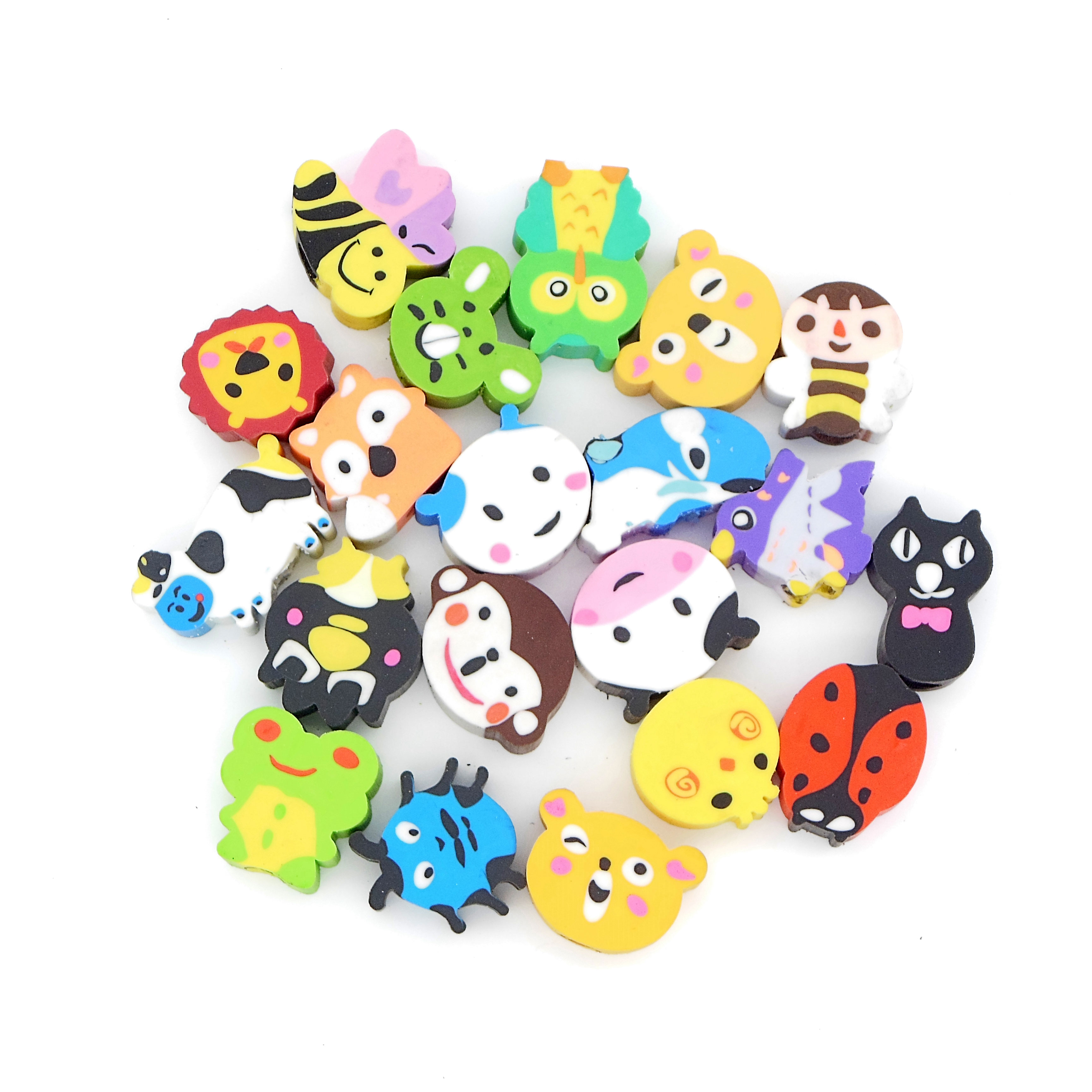 Twenty cartoon eraser with pencil set for kids Twenty cartoon eraser with pencil set for kids