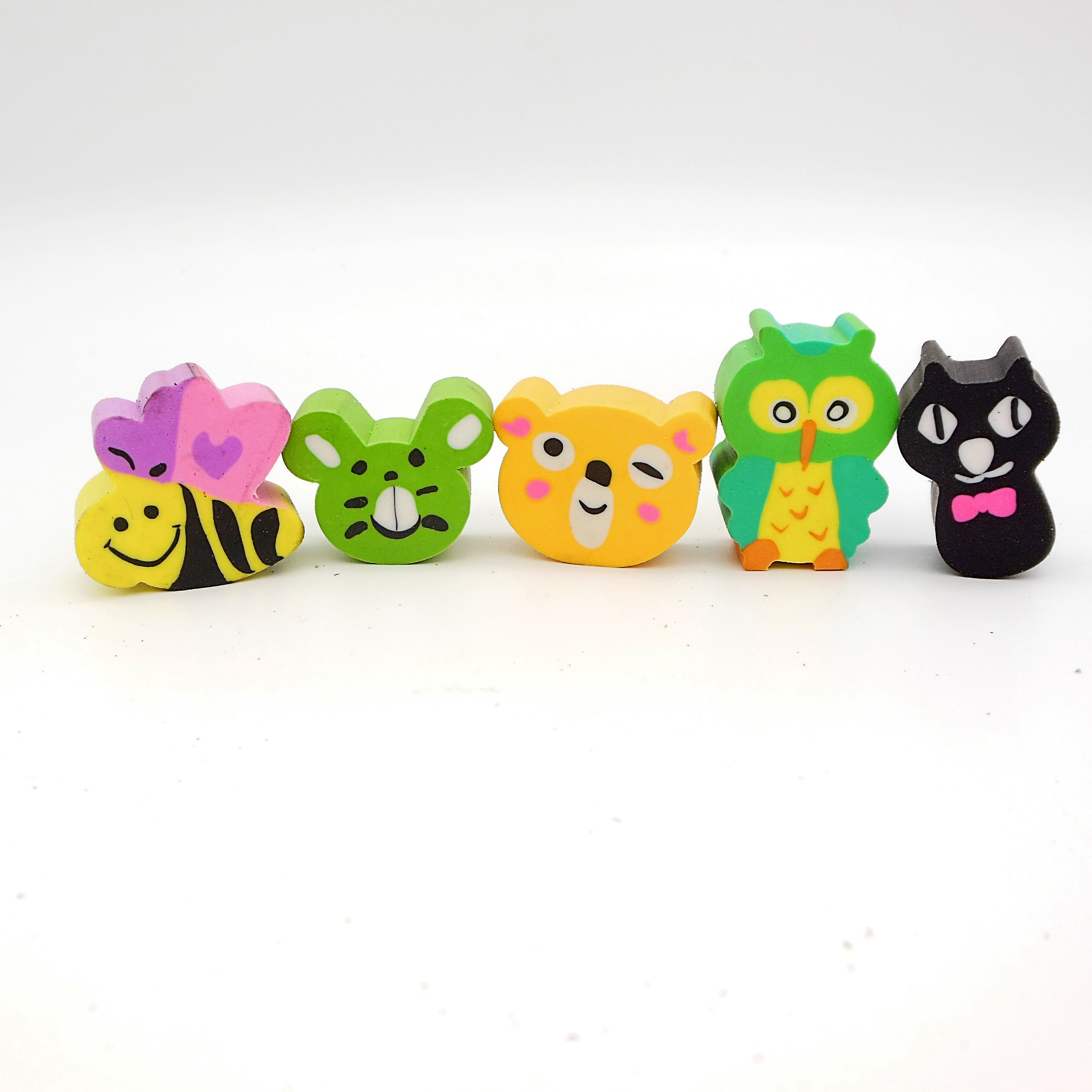 Twenty cartoon eraser with pencil set for kids Twenty cartoon eraser with pencil set for kids