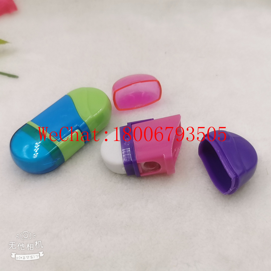 Three-in-One Pencil Sharpener Eraser Spring Pencil Sharpener Penknife Student Pencil Sharpener