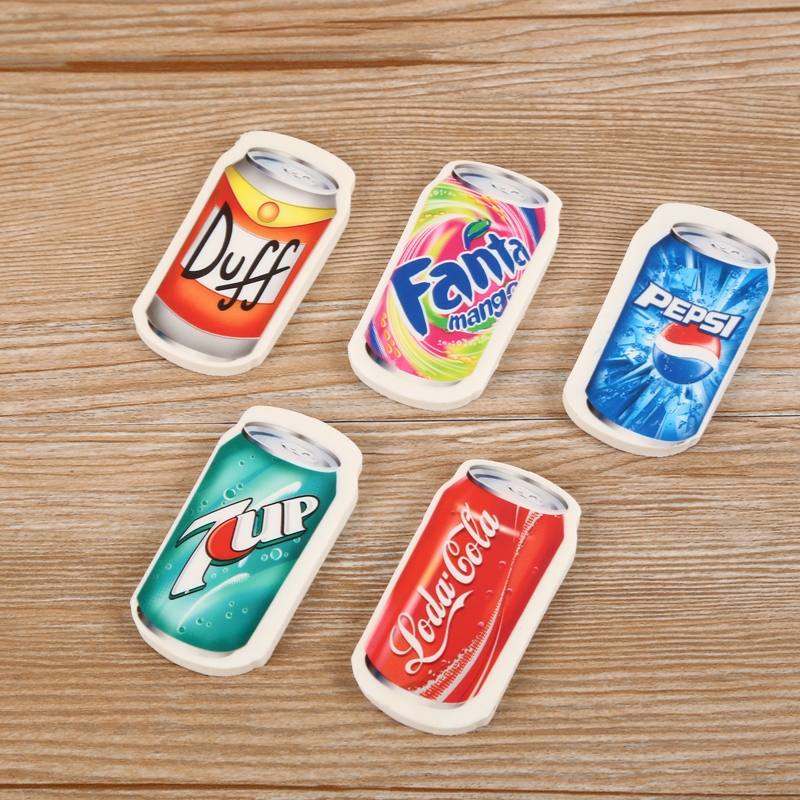 Student: color eraser wipe clean coke rubber.