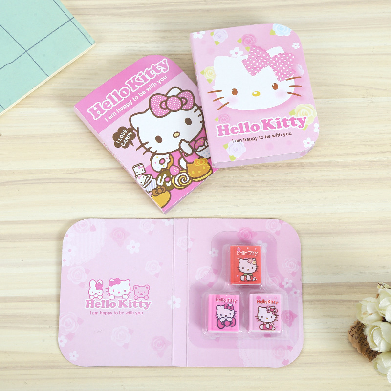 Manufacturers direct cartoon eraser creative mini book suction card modeling eraser student learning supplies award