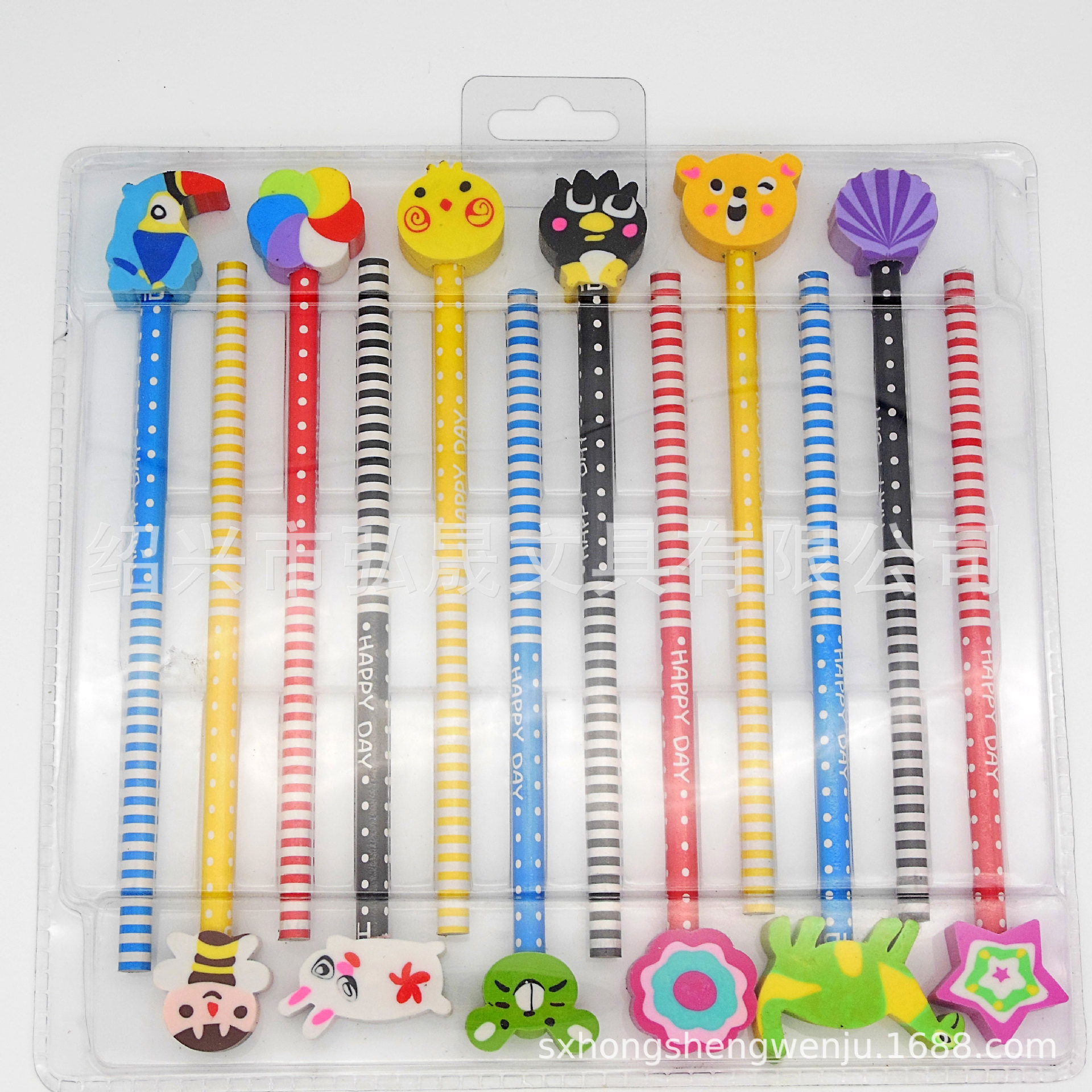 12 cartoon Pencil eraser Stationery Set School Supplies Children's stationery 12 cartoon Pencil eraser Stationery Set School Supplies Children's stationery