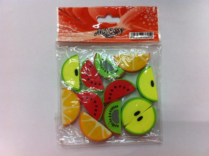 Styling multi-color 0001 bagged fruit Eraser Styling multi-color 0001 bagged fruit Eraser