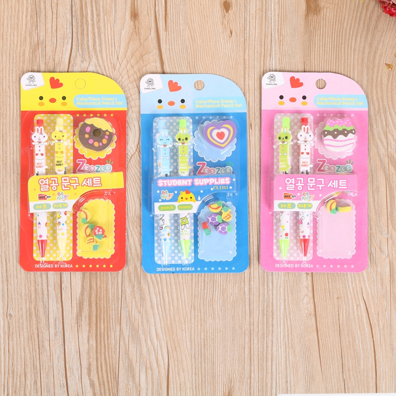 Elementary school students award south Korean creative stationery pencil eraser for school supplies.