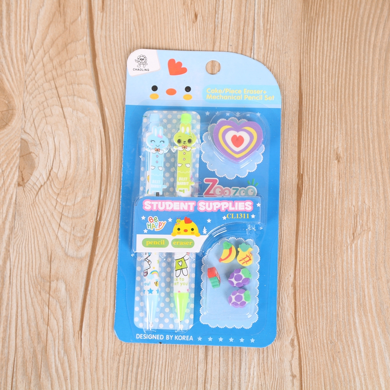 Elementary school students award south Korean creative stationery pencil eraser for school supplies.