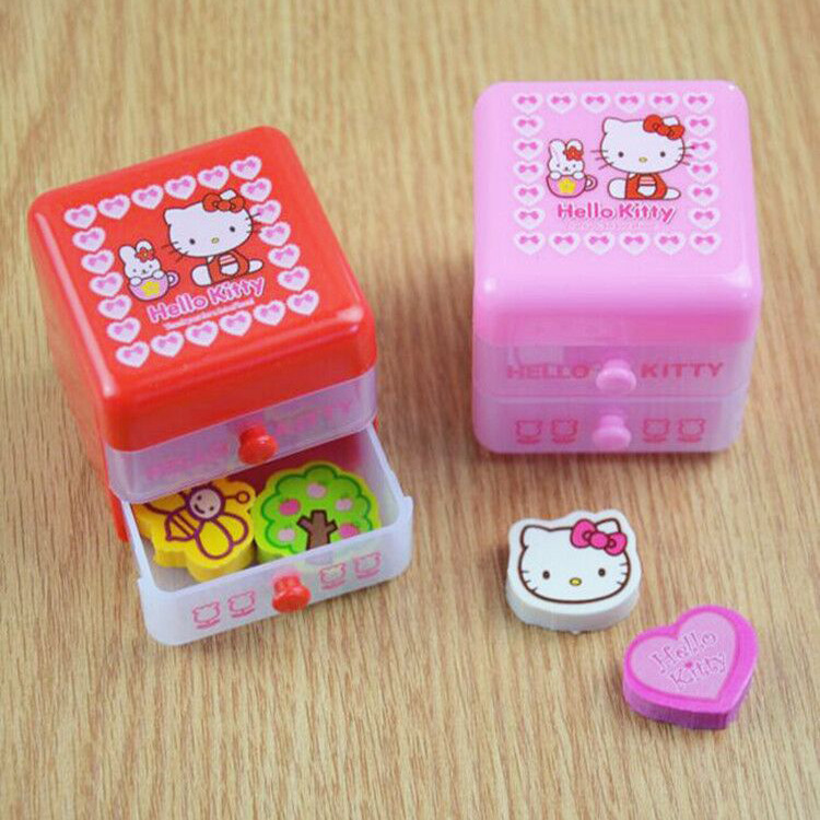Creative Drawer Box Eraser Double-Layer Storage Box Korean Cartoon Beaded Storage Jar Student 61 Prize Gift Creative Drawer Box Eraser Double-Layer Storage Box Korean Cartoon Beaded Storage Jar Student 61 Prize Gift