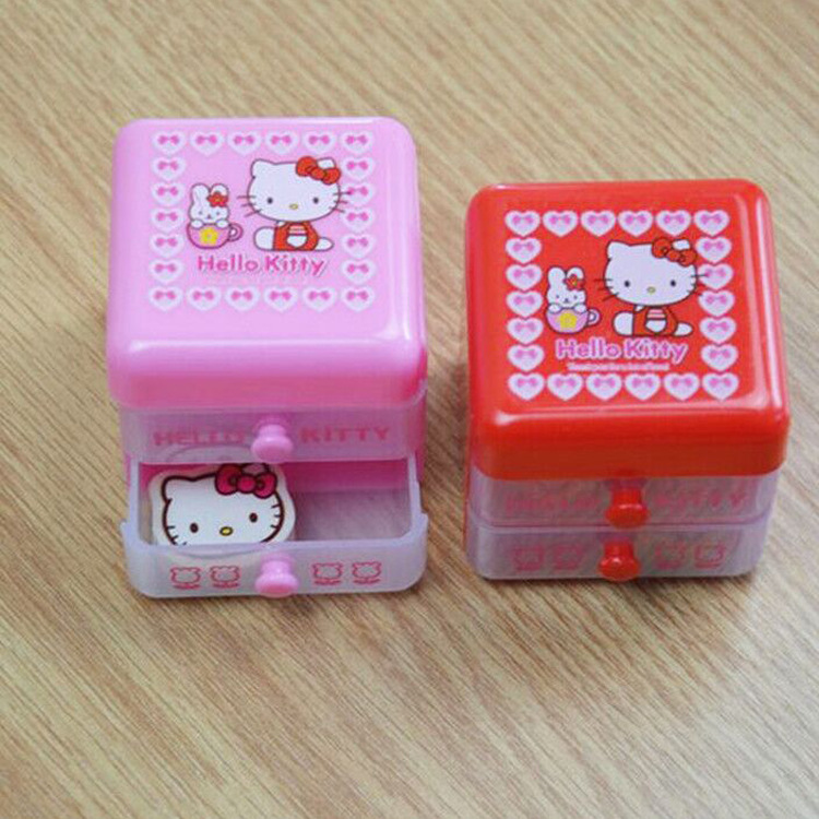 Creative Drawer Box Eraser Double-Layer Storage Box Korean Cartoon Beaded Storage Jar Student 61 Prize Gift Creative Drawer Box Eraser Double-Layer Storage Box Korean Cartoon Beaded Storage Jar Student 61 Prize Gift