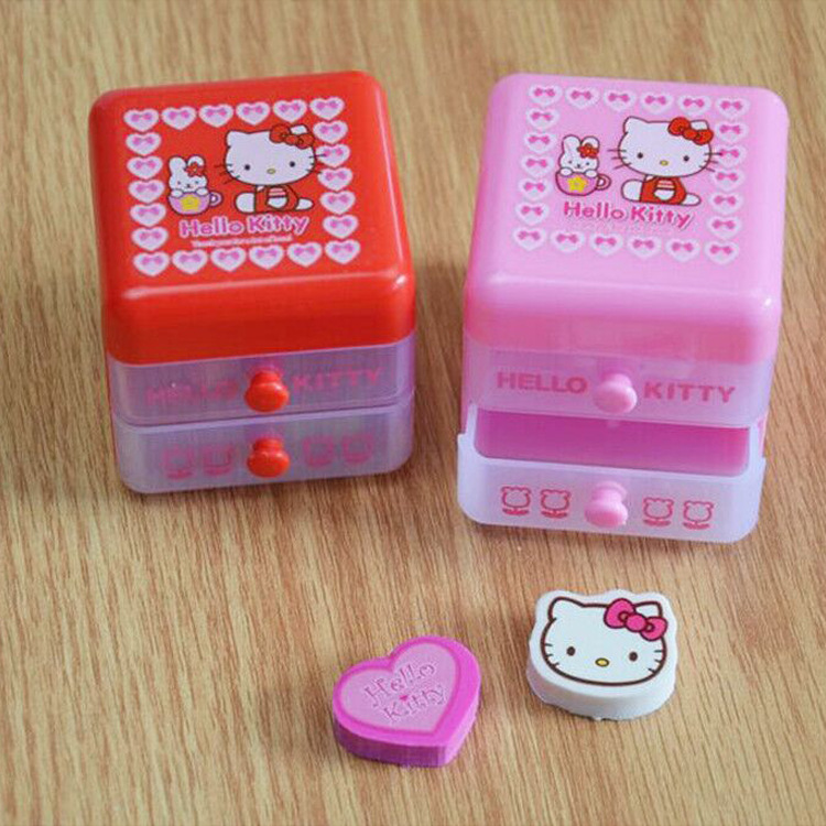 Creative Drawer Box Eraser Double-Layer Storage Box Korean Cartoon Beaded Storage Jar Student 61 Prize Gift Creative Drawer Box Eraser Double-Layer Storage Box Korean Cartoon Beaded Storage Jar Student 61 Prize Gift