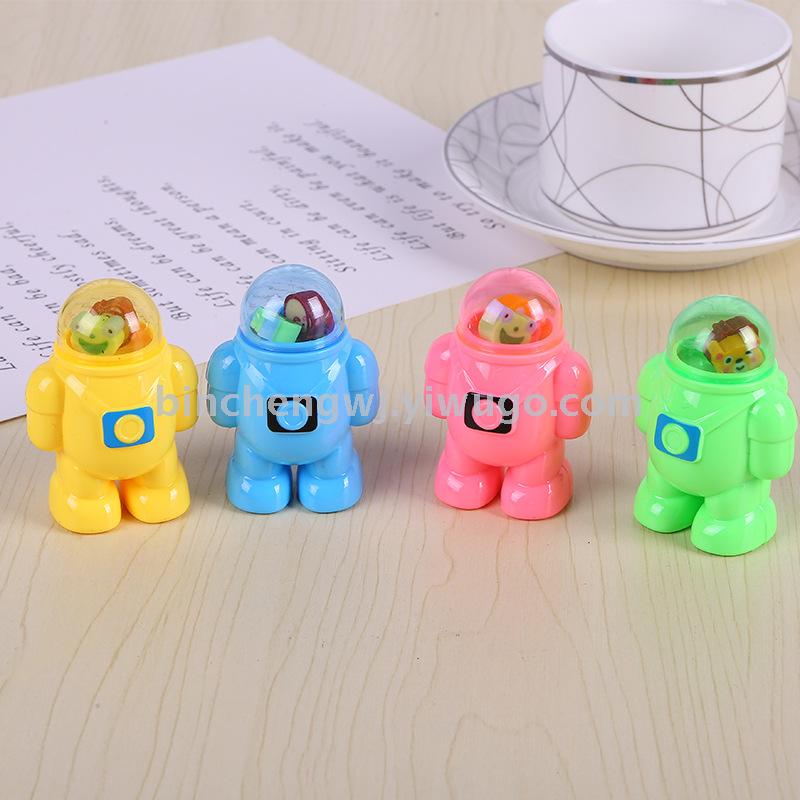 Astronaut pencil eraser cartoon pencil sharpener single-hole pencil sharpener student stationery Astronaut pencil eraser cartoon pencil sharpener single-hole pencil sharpener student stationery