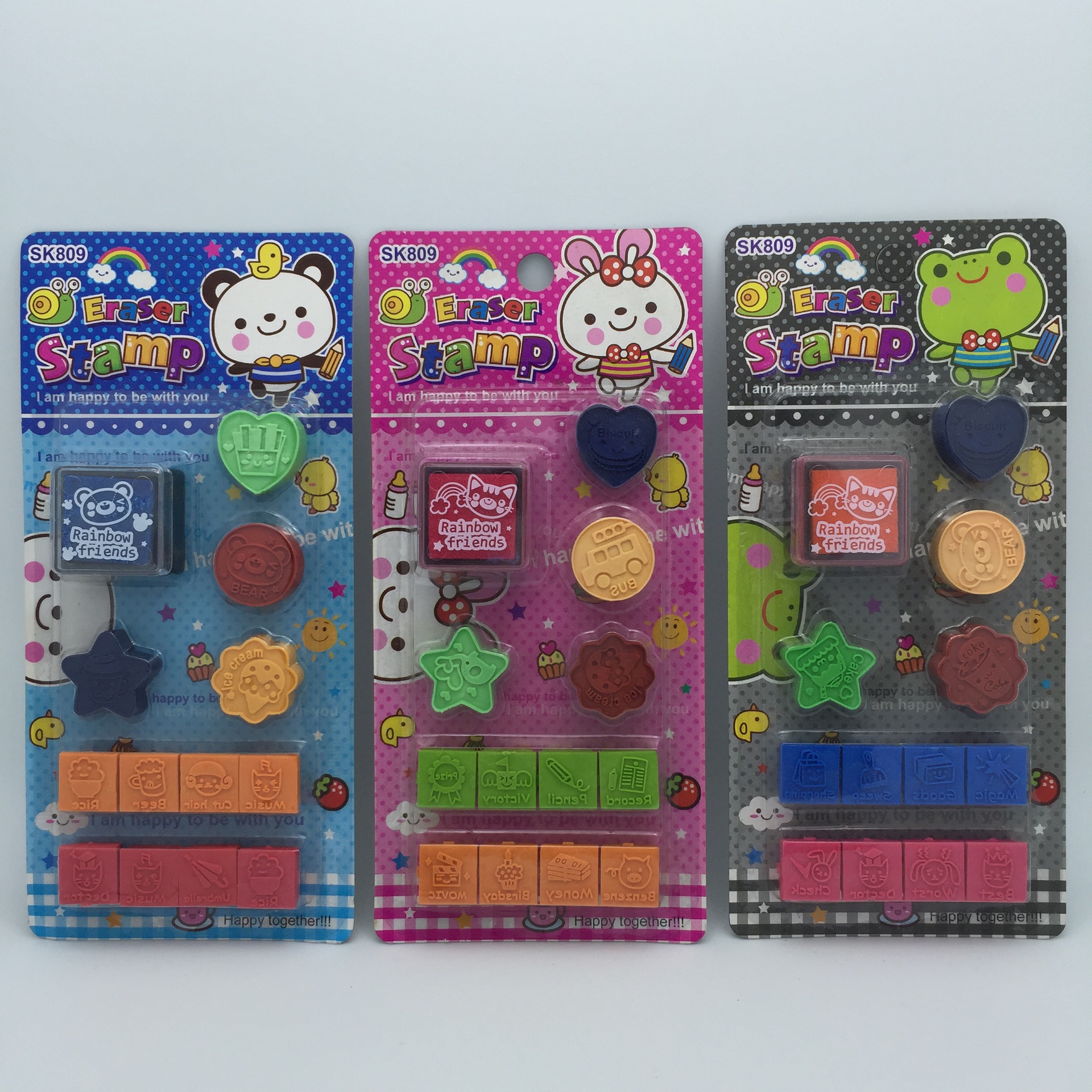 Animal seal eraser for children learning supplies birthday gift for students Animal seal eraser for children learning supplies birthday gift for students