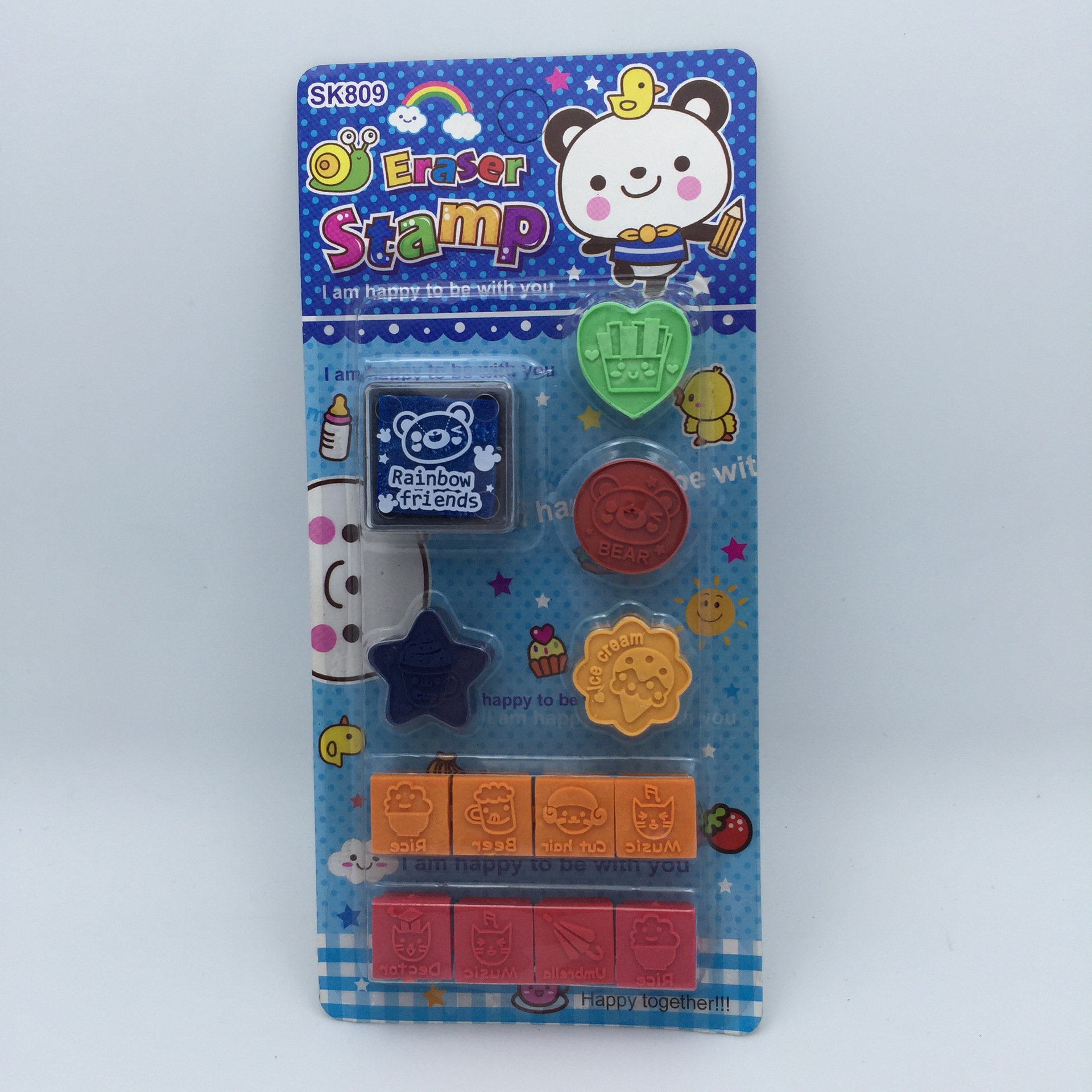 Animal seal eraser for children learning supplies birthday gift for students Animal seal eraser for children learning supplies birthday gift for students