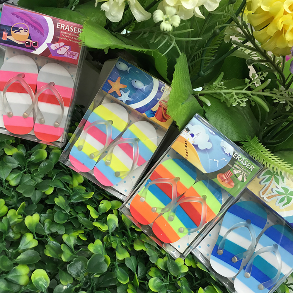 Creative flip-flops rubber children&#039;s eraser gifts and prizes office study stationery