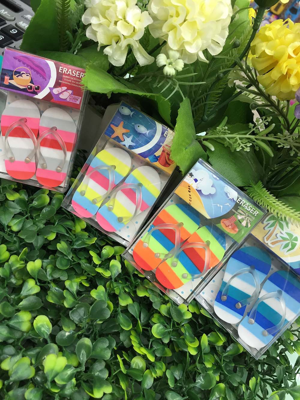 Creative flip-flops rubber children's eraser gifts and prizes office study stationery Creative flip-flops rubber children's eraser gifts and prizes office study stationery