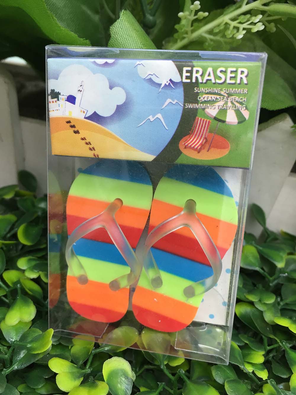Creative flip-flops rubber children's eraser gifts and prizes office study stationery Creative flip-flops rubber children's eraser gifts and prizes office study stationery