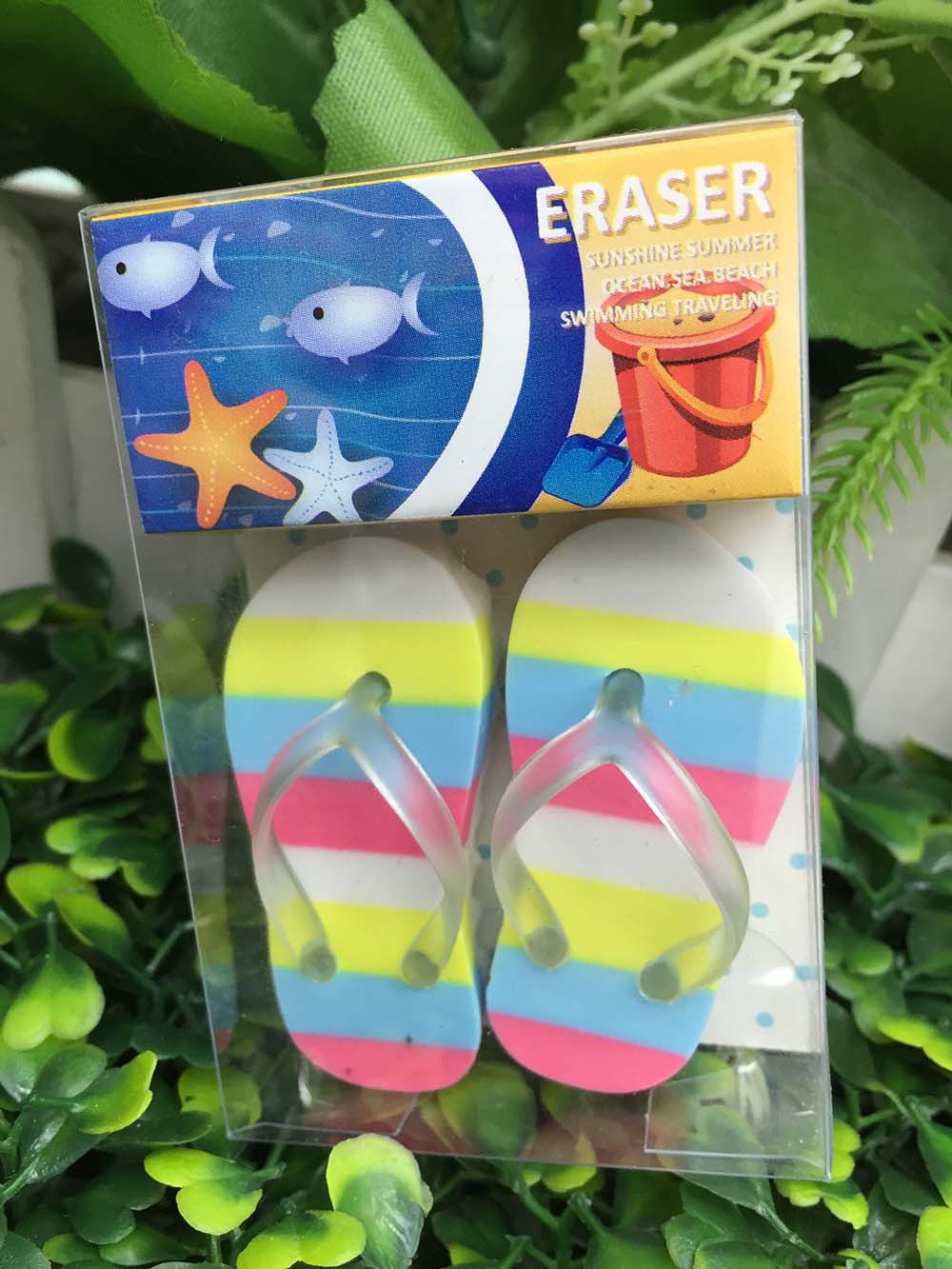 Creative flip-flops rubber children's eraser gifts and prizes office study stationery Creative flip-flops rubber children's eraser gifts and prizes office study stationery