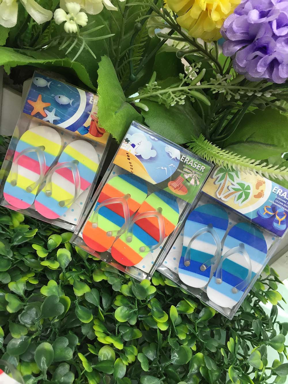 Creative flip-flops rubber children's eraser gifts and prizes office study stationery Creative flip-flops rubber children's eraser gifts and prizes office study stationery