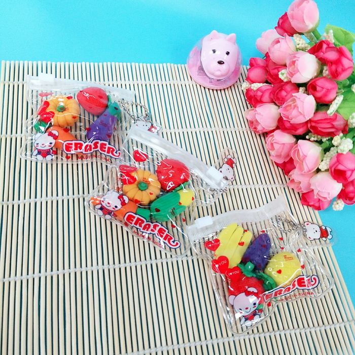 DIY creative cartoon cute rubber fruit vegetable eraser DIY creative cartoon cute rubber fruit vegetable eraser