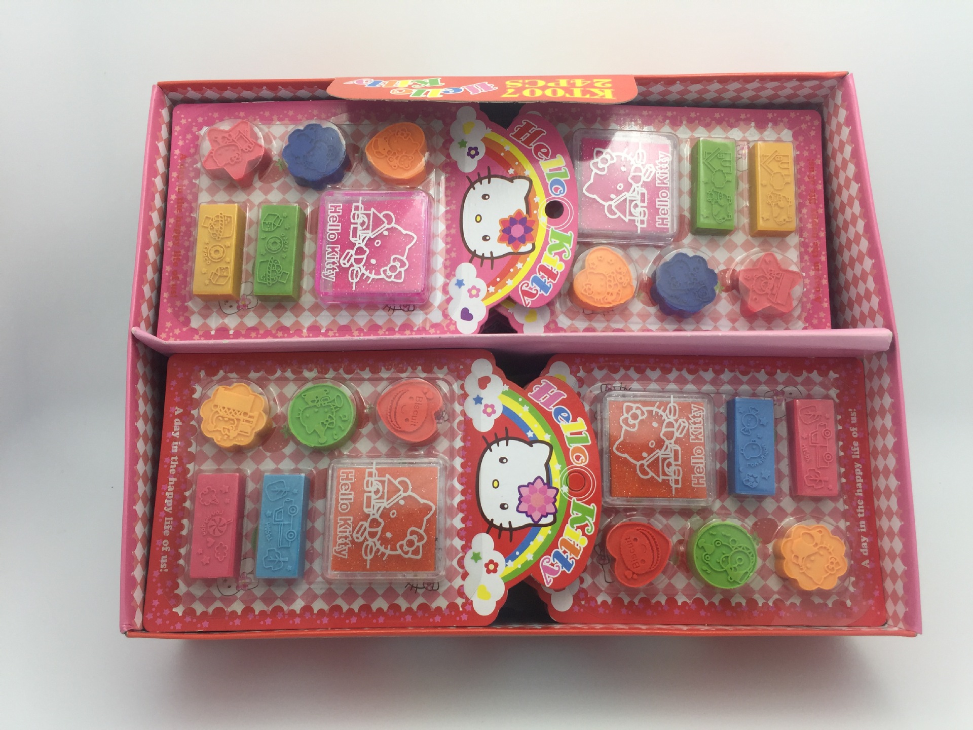 Cartoon geometry eraser stamp five in one combination kids birthday gift student award Cartoon geometry eraser stamp five in one combination kids birthday gift student award