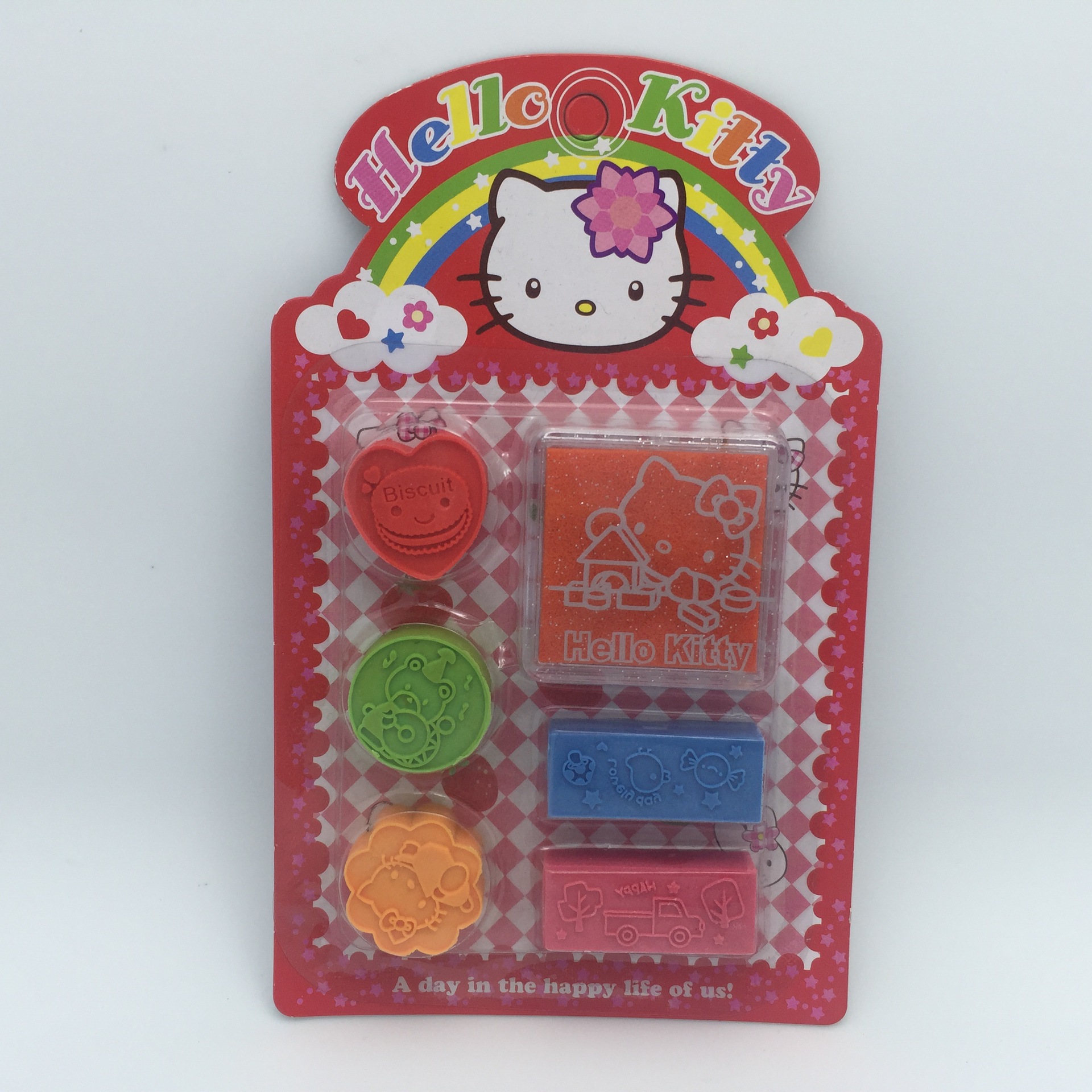 Cartoon geometry eraser stamp five in one combination kids birthday gift student award Cartoon geometry eraser stamp five in one combination kids birthday gift student award
