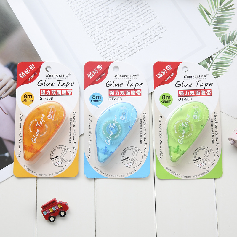 Changli Dotting Glue Creative Correction Tape Double Sided Adhesive Children Glue Student Stationery Transparent Tape 