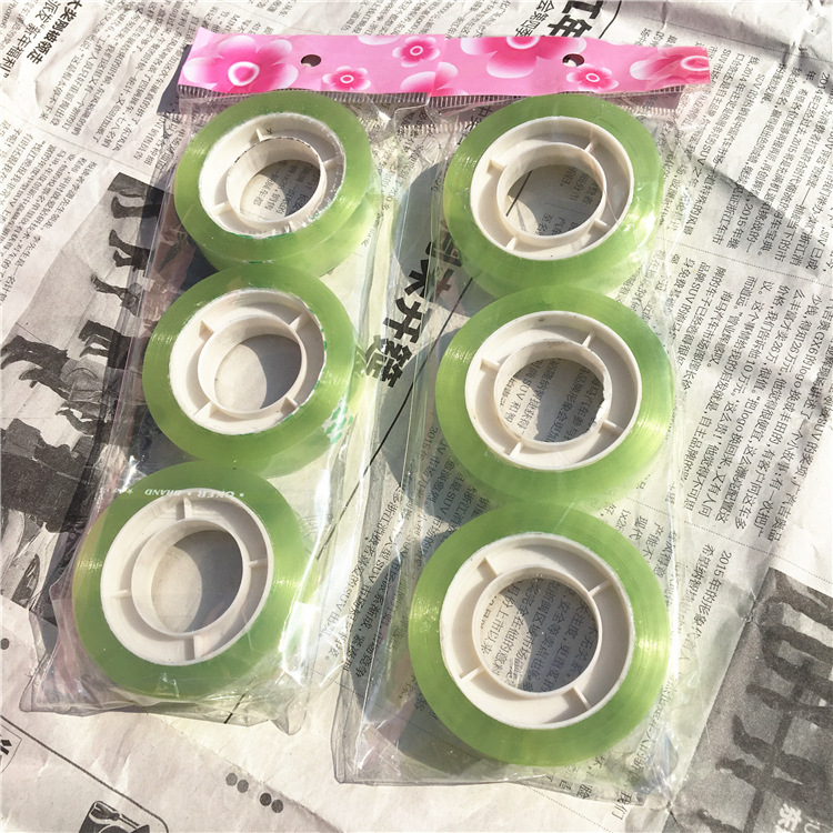2 Yuan Small Goods 3 Pack Small Transparent Tape Student Office Stationery Tape Yiwu One Yuan Two Yuan Distribution