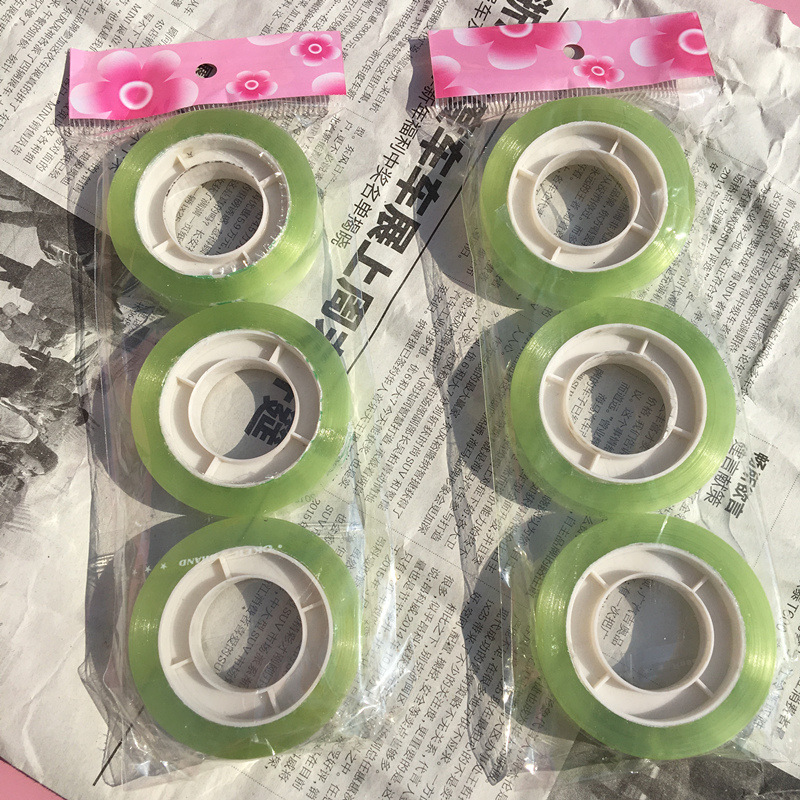 2 Yuan Small Goods 3 Pack Small Transparent Tape Student Office Stationery Tape Yiwu One Yuan Two Yuan Distribution 2 Yuan Small Goods 3 Pack Small Transparent Tape Student Office Stationery Tape Yiwu One Yuan Two Yuan Distribution