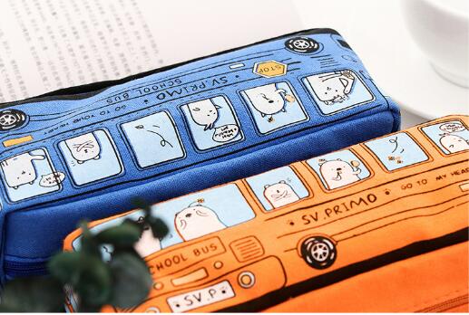 Our cartoon student Pencil-bag Animal Large capacity Branch-box canvas pencil-box Our cartoon student Pencil-bag Animal Large capacity Branch-box canvas pencil-box