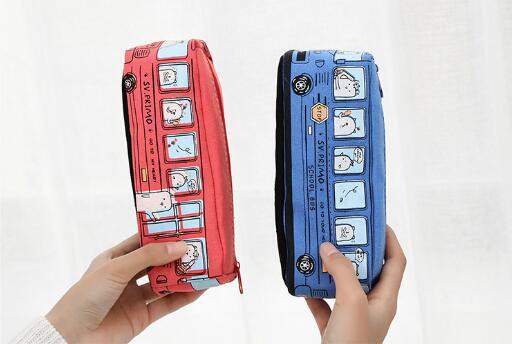 Our cartoon student Pencil-bag Animal Large capacity Branch-box canvas pencil-box Our cartoon student Pencil-bag Animal Large capacity Branch-box canvas pencil-box