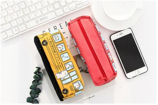 Our cartoon student Pencil-bag Animal Large capacity Branch-box canvas pencil-box Our cartoon student Pencil-bag Animal Large capacity Branch-box canvas pencil-box
