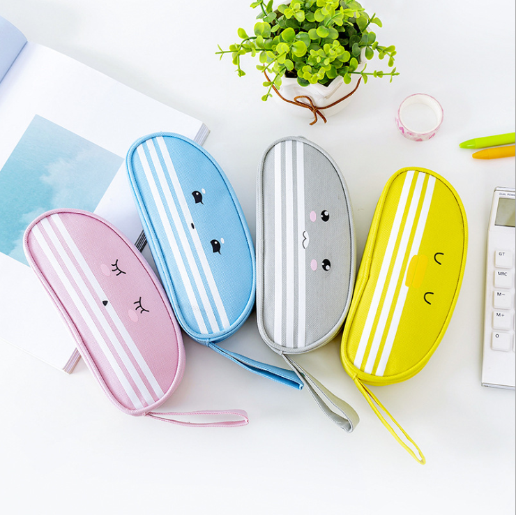 New pencil Bag Oxford cloth pencil bag stationery bag large capacity pencil-box writing case student storage box