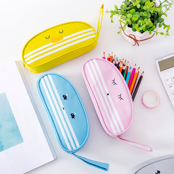 New pencil Bag Oxford cloth pencil bag stationery bag large capacity pencil-box writing case student storage box