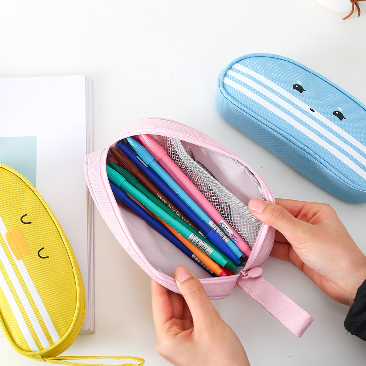 New pencil Bag Oxford cloth pencil bag stationery bag large capacity pencil-box writing case student storage box