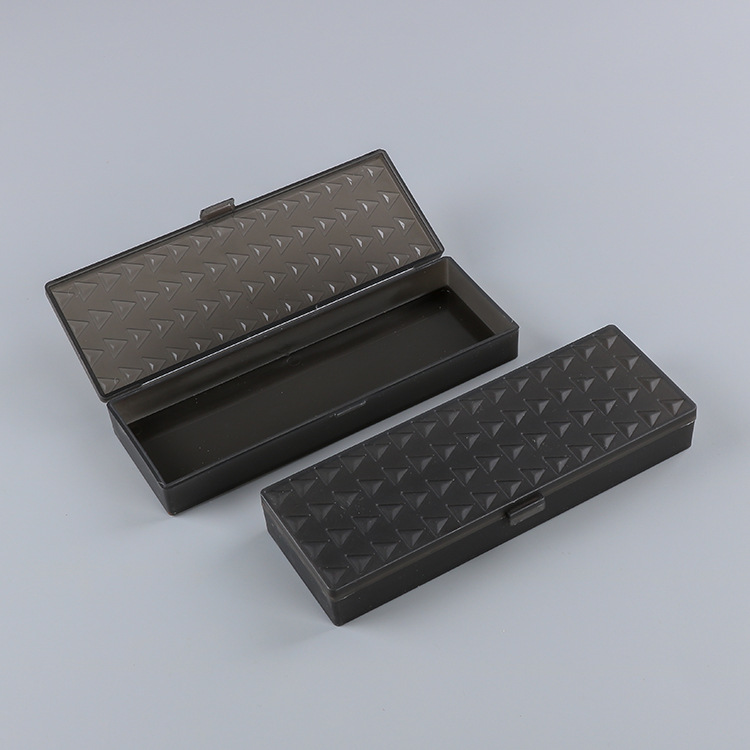 Spot Customizable Simple Frosted Pencil Box Translucent Plastic Pencil-Box Non-Printed Stationery Customization