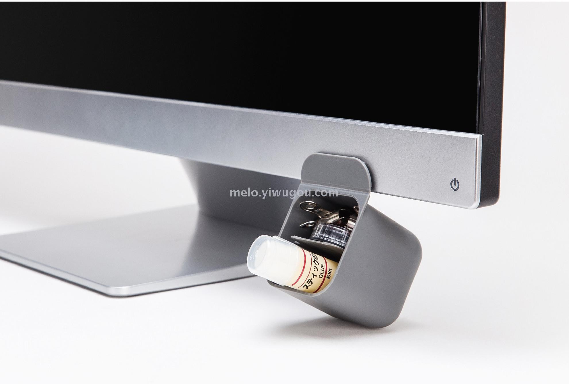 HOLDER desktop monitor assists PEN HOLDER to paste the pencil-box on the desk
