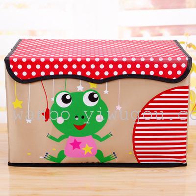 Box with printed card storage box chest Toy storage box with lid fold Box with printed card storage box chest Toy storage box with lid fold