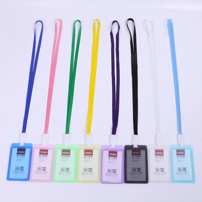 Manufacturers supply 6614 candy color card card sling chest card lanyard work permit brand wholesale Manufacturers supply 6614 candy color card card sling chest card lanyard work permit brand wholesale