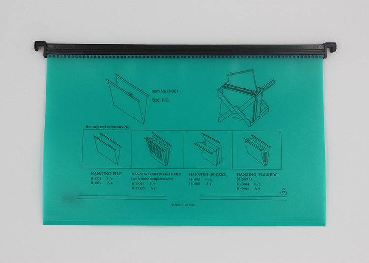 Pp Plastic Hanging Clip Quick Labor Hanging Folder Hotel Office Special Multi-Color Tagable Index Classification